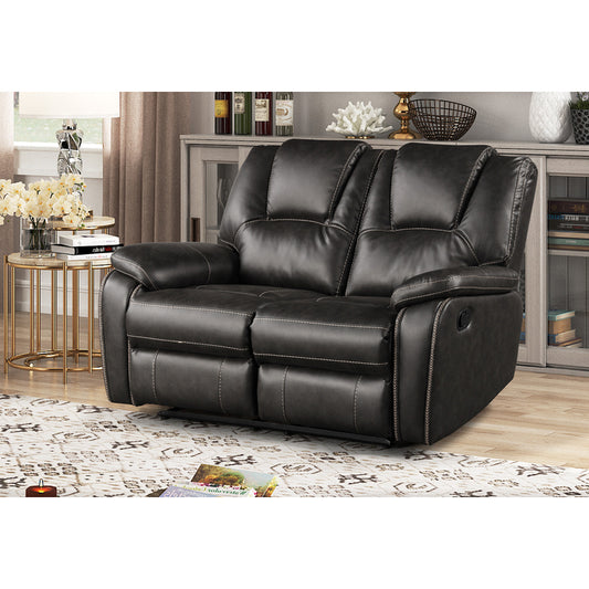 Brand New Manual Recliner Breathable Air Leather Loveseat (3 Colors)