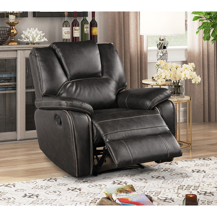 Brand New 3pc Grey Reclining Sofa Set