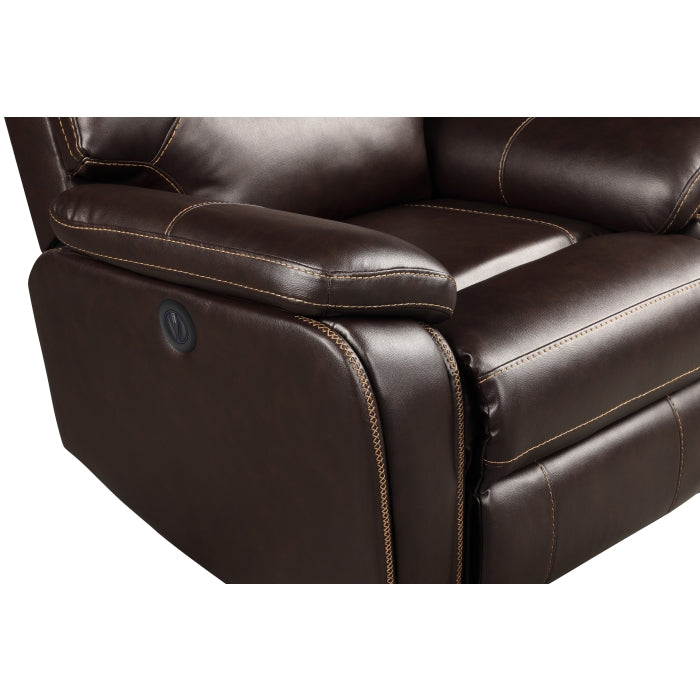 Brand New 3pc Brown POWER Reclining Sofa Set