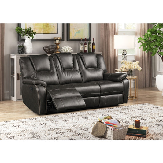 Brand New Grey 3pc Power Reclining Sofa Set