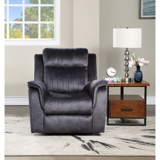 Brand New Fabric Manual Recliner (Blue Grey or Dark Grey)