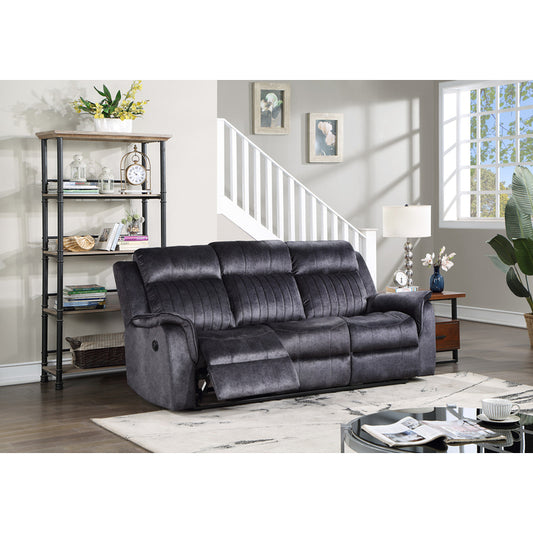 Brand New Power Fabric Power Recliners Sofa w/ Drop Down Tray (2 Colors)