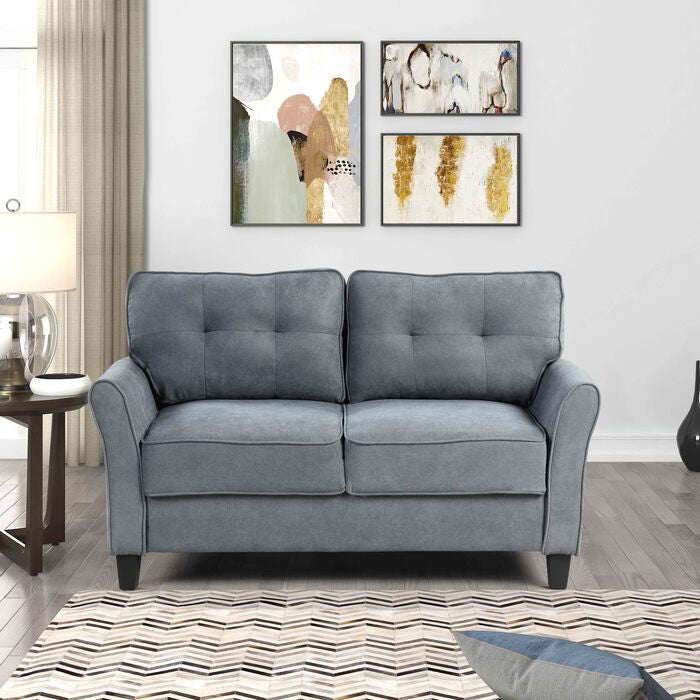 Brand New Grey 2pc Sofa Set (Light or Dark Grey)