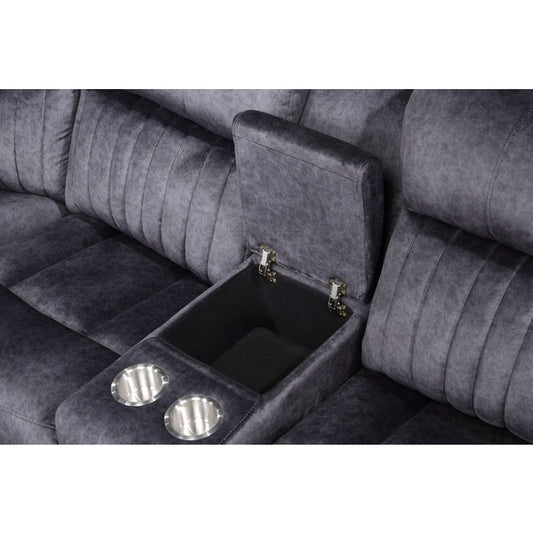 Brand New Fabric Reversible Sectional Sofa Power Recliners (2 Colors)