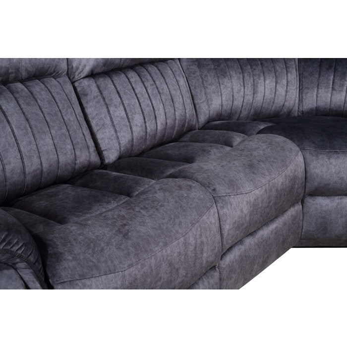 Brand New Fabric Reversible Sectional Sofa Power Recliners (2 Colors)