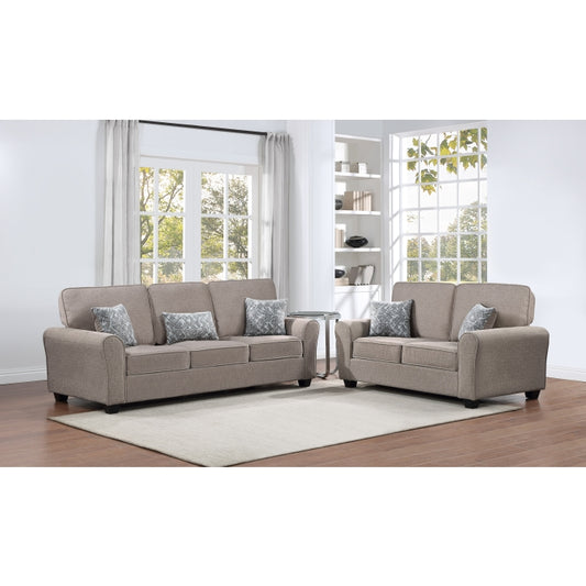 Brand New 2pc Fabric Sofa Set (3 Colors)