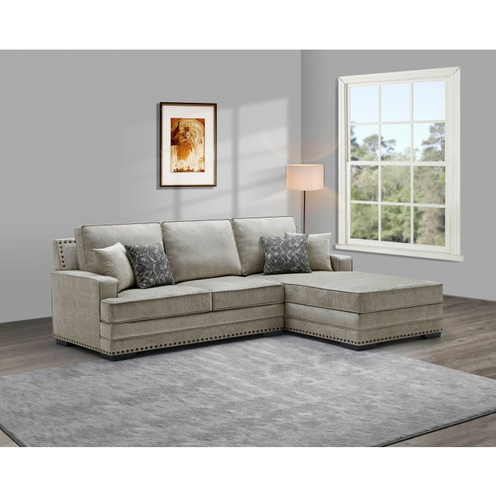 Brand New Taupe Sectional Sofa (Left or Right Facing Chaise)
