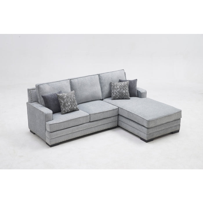 Brand New Light Grey Sectional Sofa (Left or Right Facing Chaise)