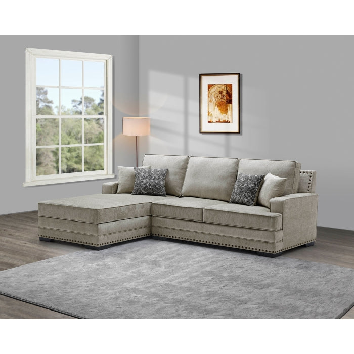 Brand New Taupe Sectional Sofa (Left or Right Facing Chaise)