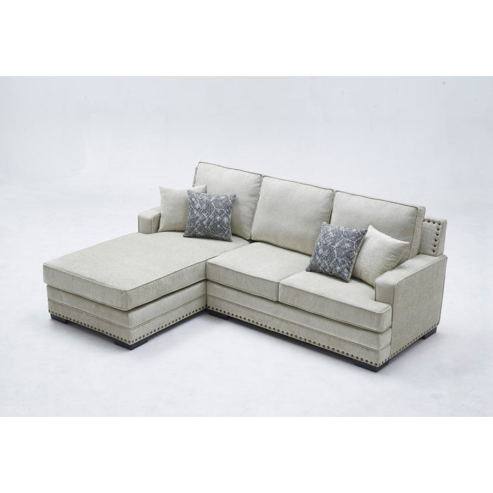 Brand New Taupe Sectional Sofa (Left or Right Facing Chaise)