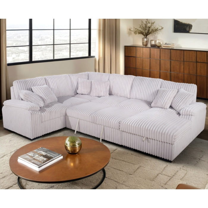 Brand New Sectional with Storage Chaise and Pull-out Bed (5 Colors)