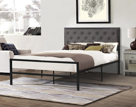 Brand New Metal Platform Bed (Gray or Beige)