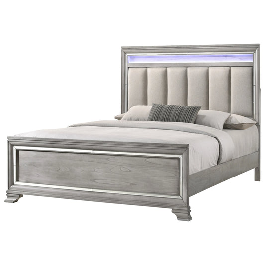 Brand New Grey/Silver 4pc Bedroom Set (Queen or King)