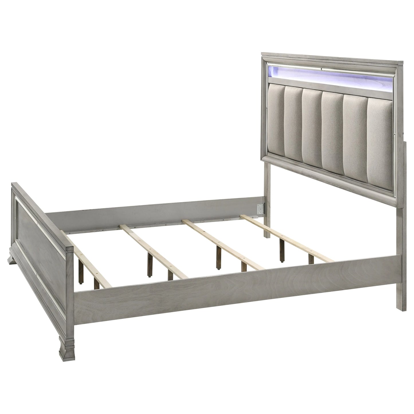 Brand New Grey/Silver 4pc Bedroom Set (Queen or King)