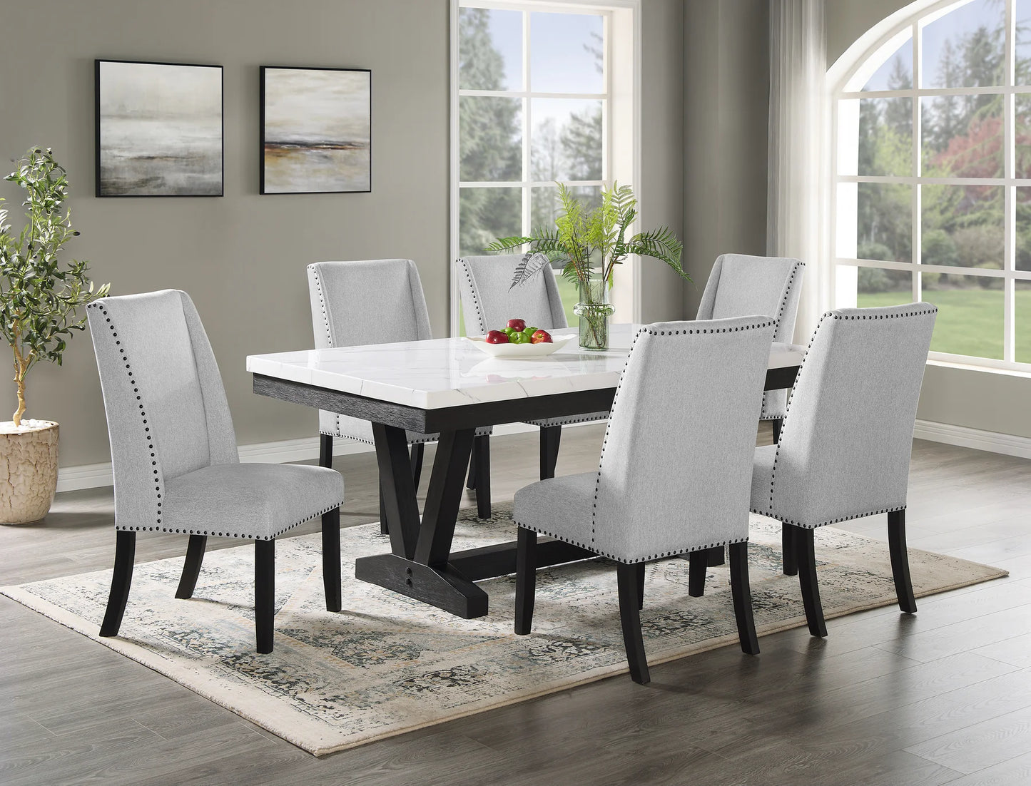 Brand New Faux Marble Dining Set (2 options)