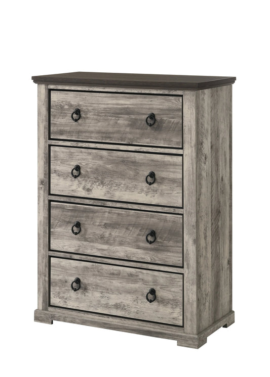Brand New Rustic Grey Tall Chest