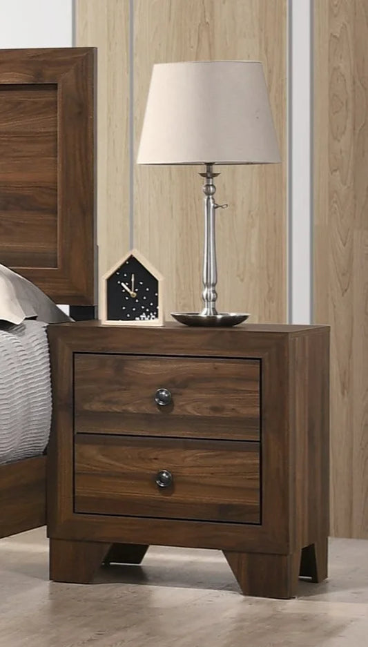 Brand New 2 Drawer Brown Cherry Nightstand