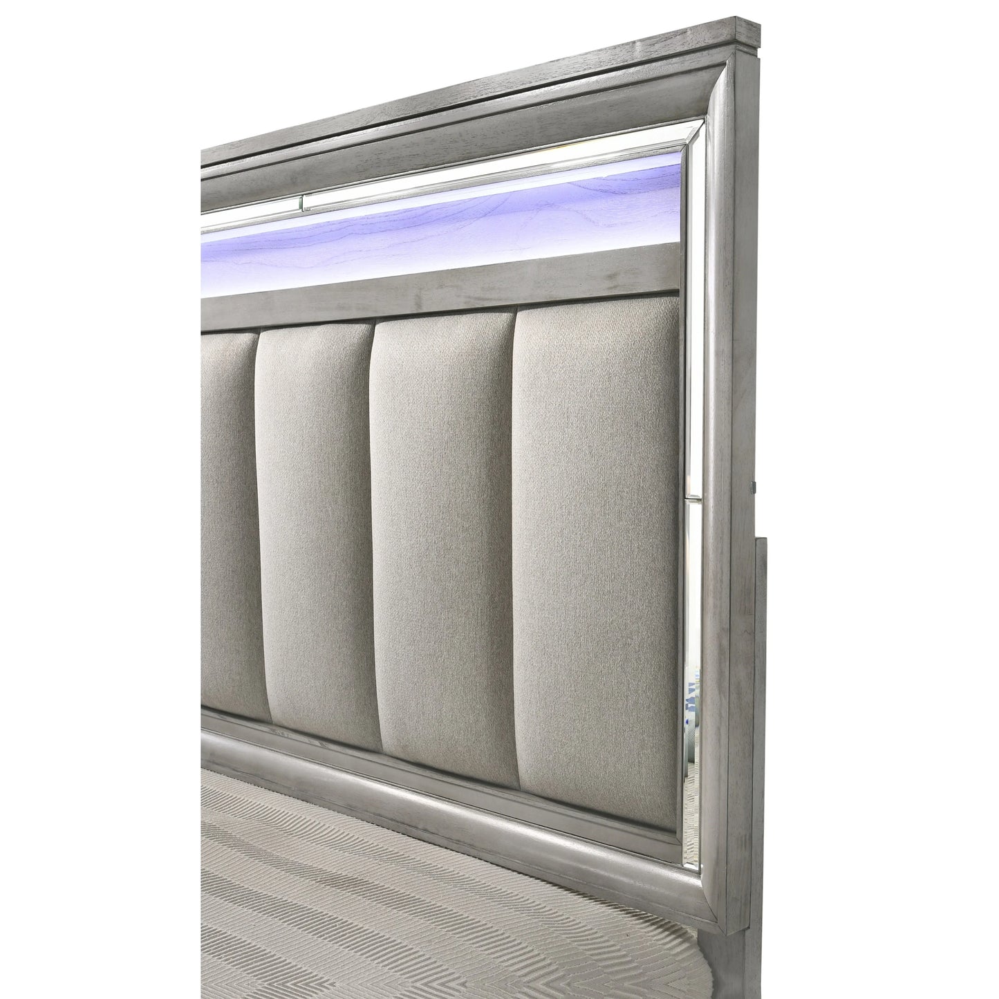 Brand New Grey/Silver 4pc Bedroom Set (Queen or King)