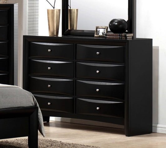 Brand New 8 Drawer Black Dresser (Optional Mirror)