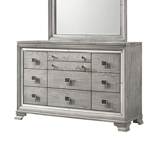 Light Grey Dresser (Optional Mirror)