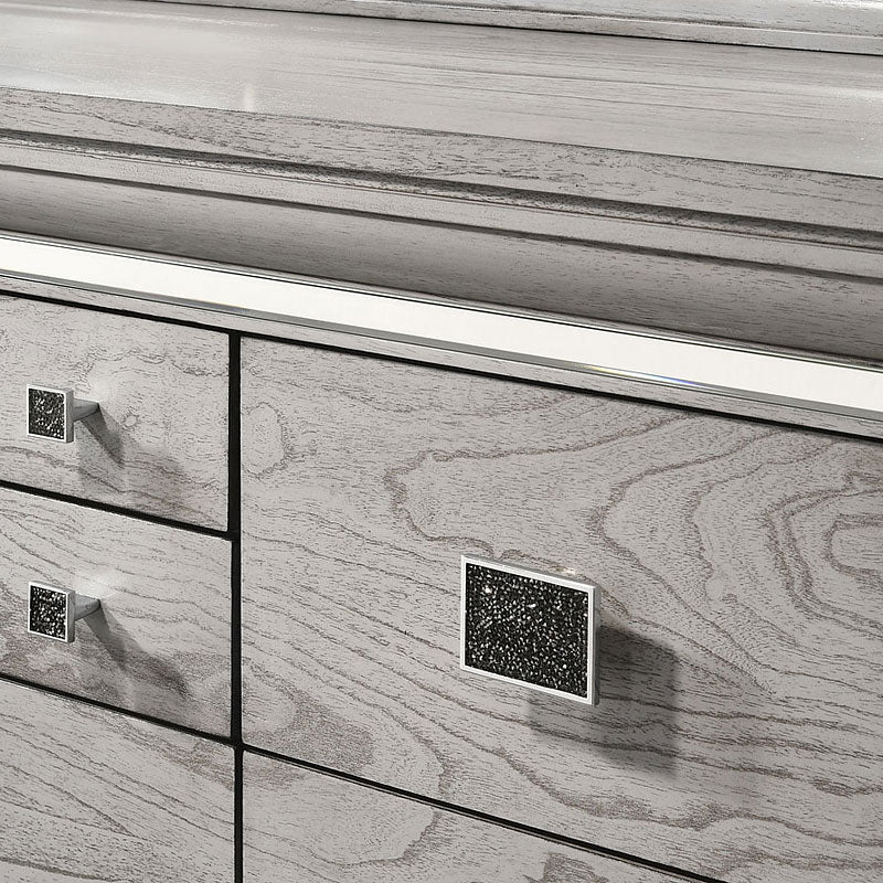 Light Grey Dresser (Optional Mirror)