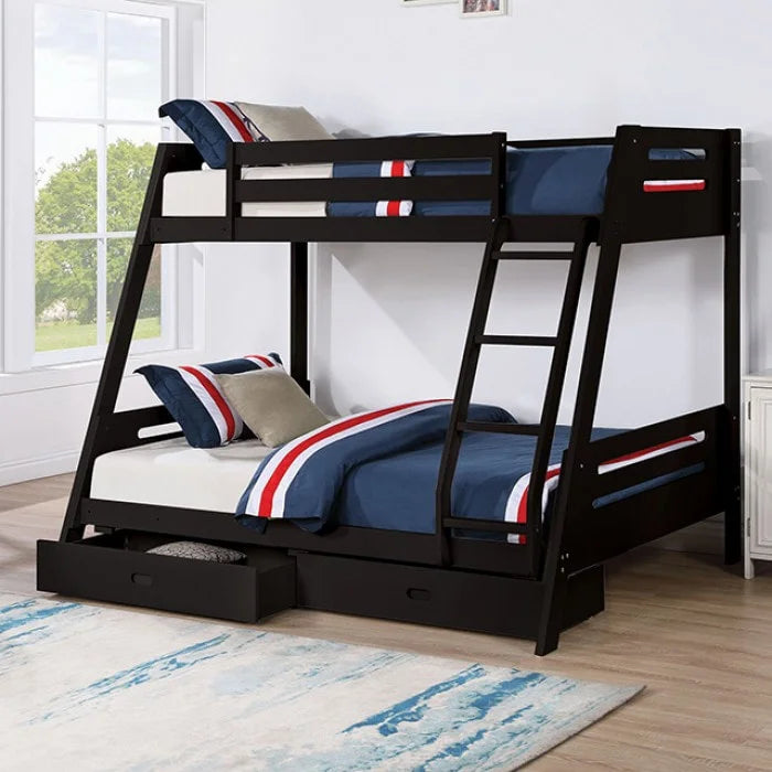 Brand New Wood Twin/Full Bunkbed w/Drawers (4 Colors)