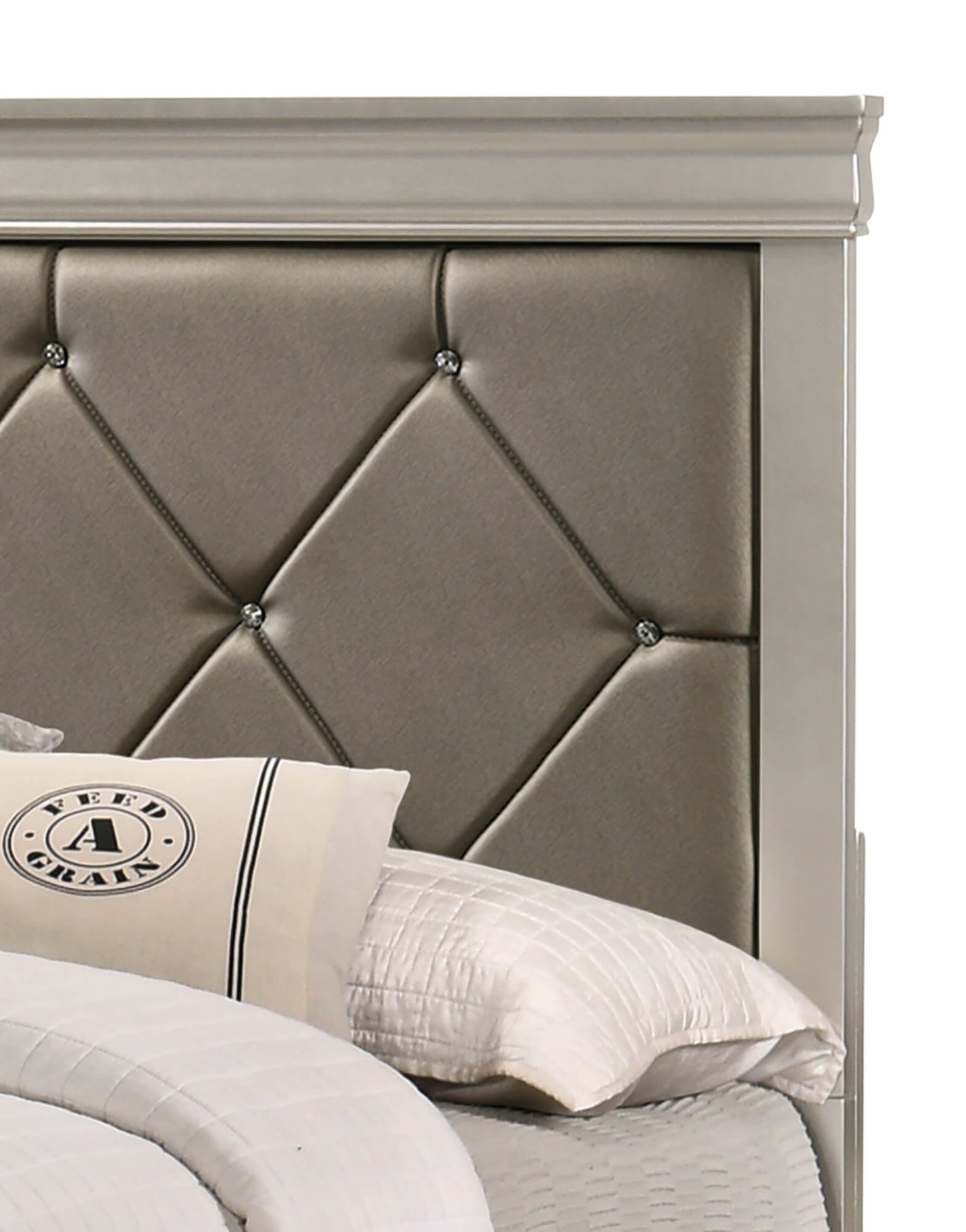 Brand New Silver Bed (4 Sizes)