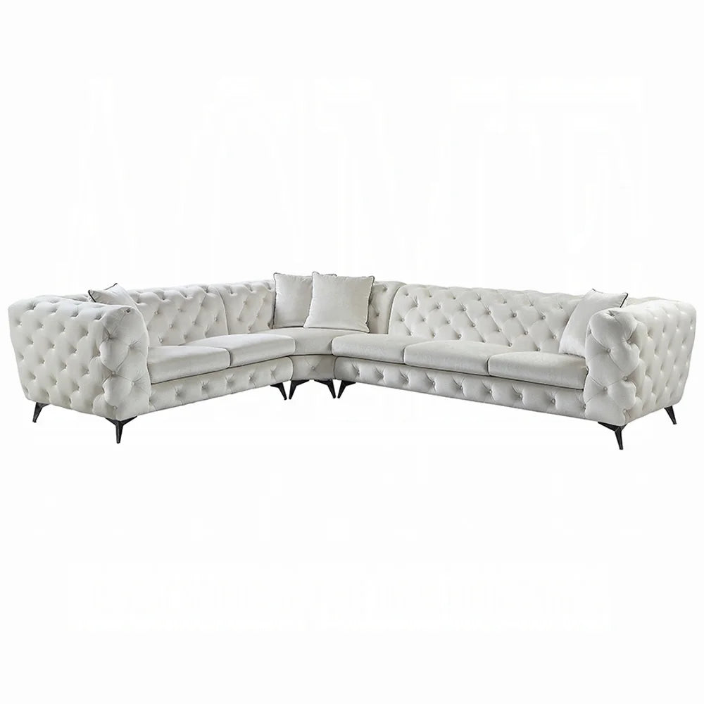 Brand New Beige Fabric Sectional