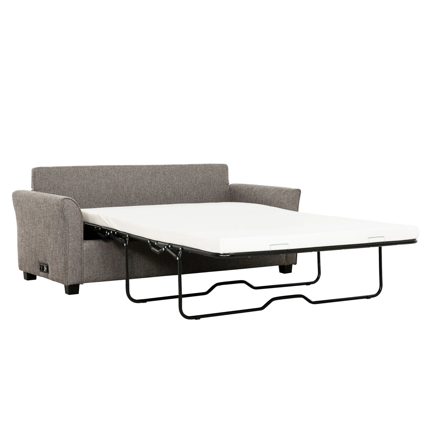 Brand New Grey Full Size Sleeper Sofa w/USB & Power Outlet