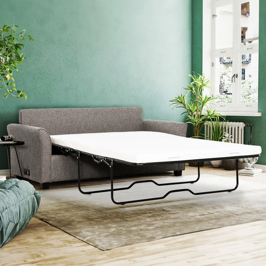 Brand New Grey Full Size Sleeper Sofa w/USB & Power Outlet