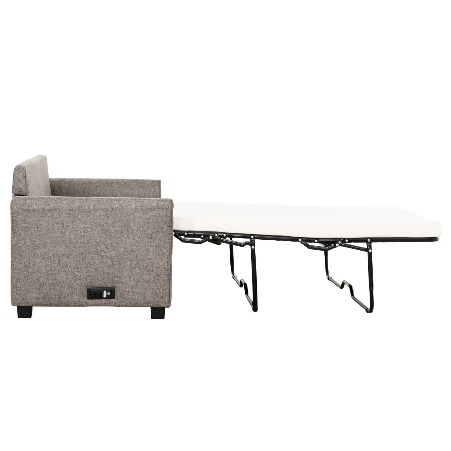 Brand New Grey Full Size Sleeper Sofa w/USB & Power Outlet