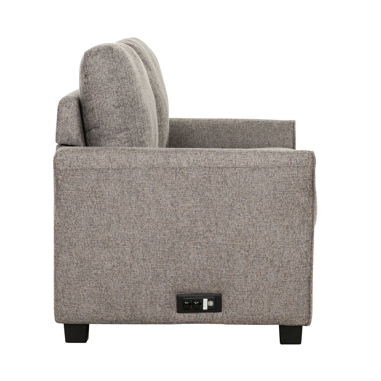 Brand New Grey Full Size Sleeper Sofa w/USB & Power Outlet