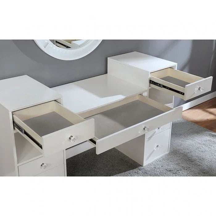 Brand New Vanity with Stool & LED Mirror (2 Colors)