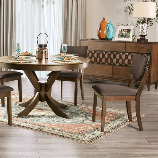 Brand New 5pc Walnut, Dark Chocolate Dining Set