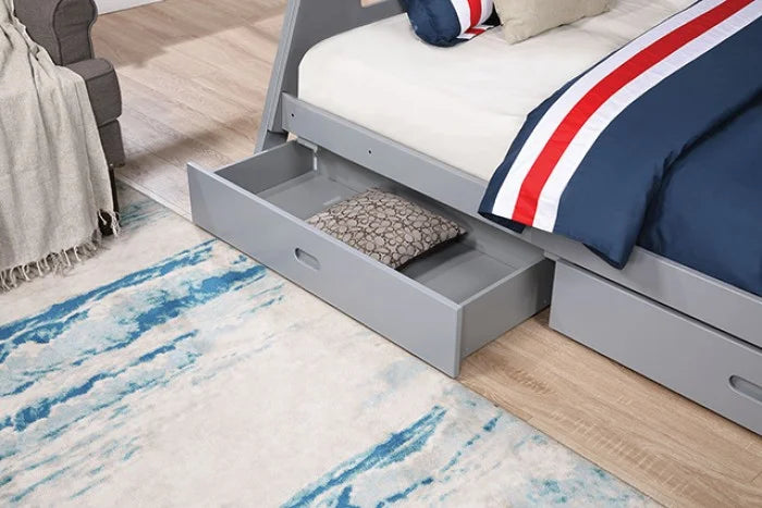 Brand New Wood Twin/Full Bunkbed w/Drawers (4 Colors)