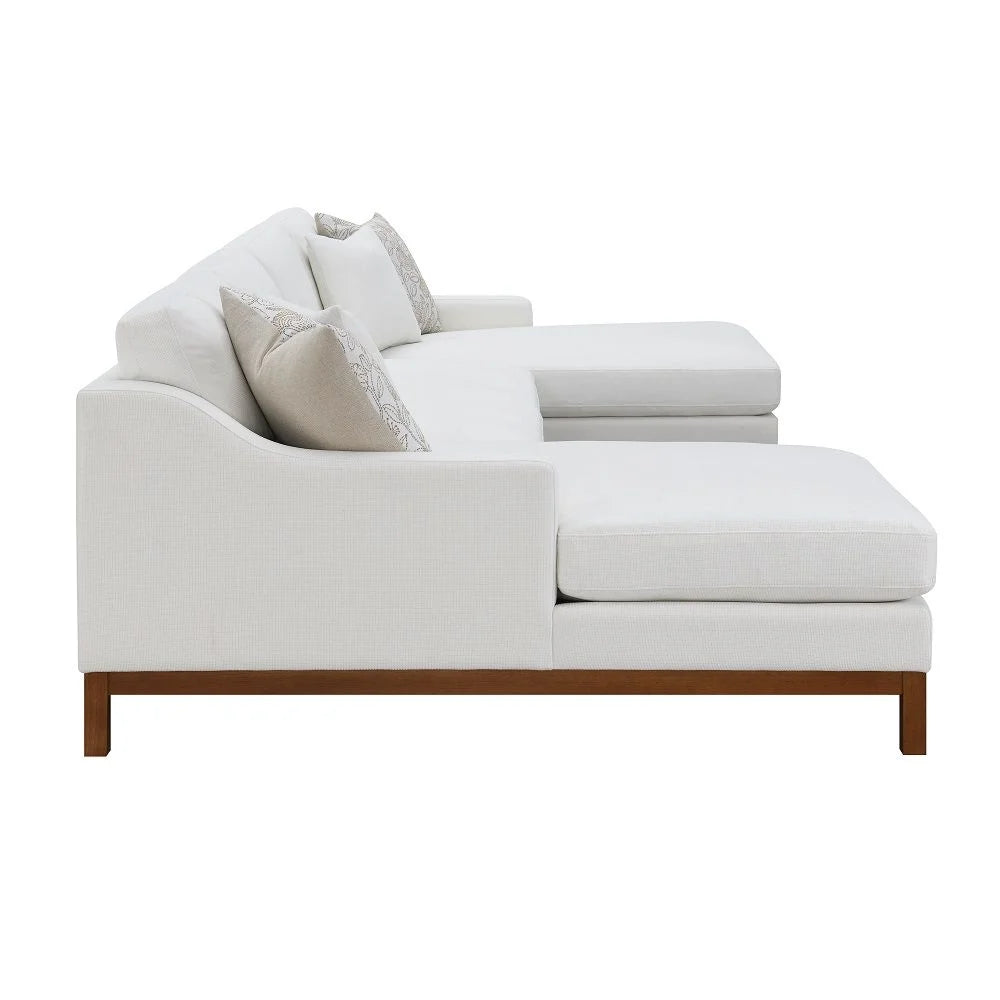Brand New Ivory Chenille Sectional