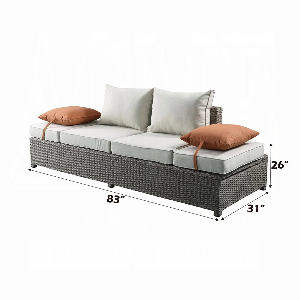 Brand New Patio Sofa W/2 Pillows & Ottoman