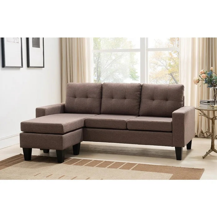 Brand New Small Sofa With Reversible Chaise (4 Colors)