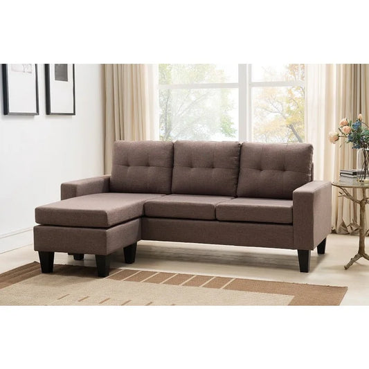 Brand New Small Sofa With Reversible Chaise (4 Colors)