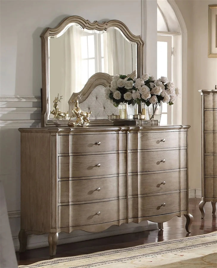 Brand New Queen Size 4pc Antique Taupe Bedroom Set