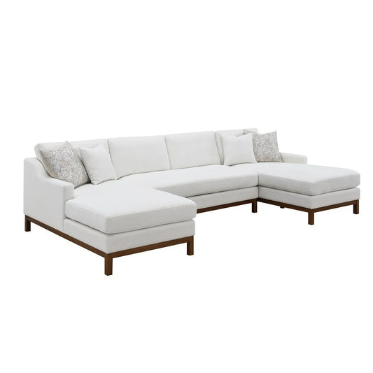 Brand New Ivory Chenille Sectional