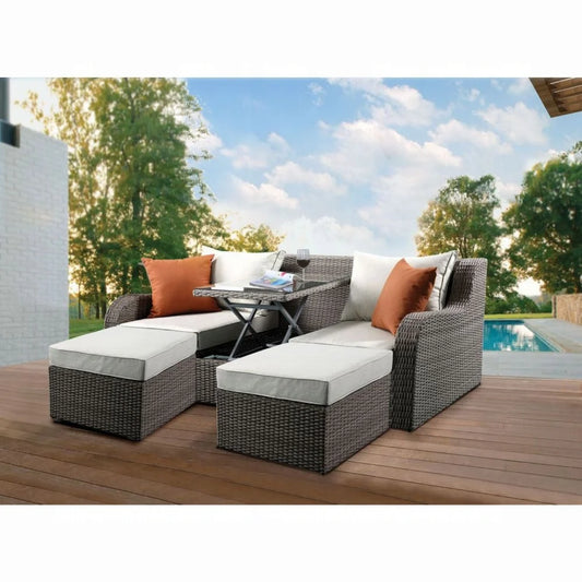Brand New Patio Sofa W/2 Pillows & 2 Ottomans