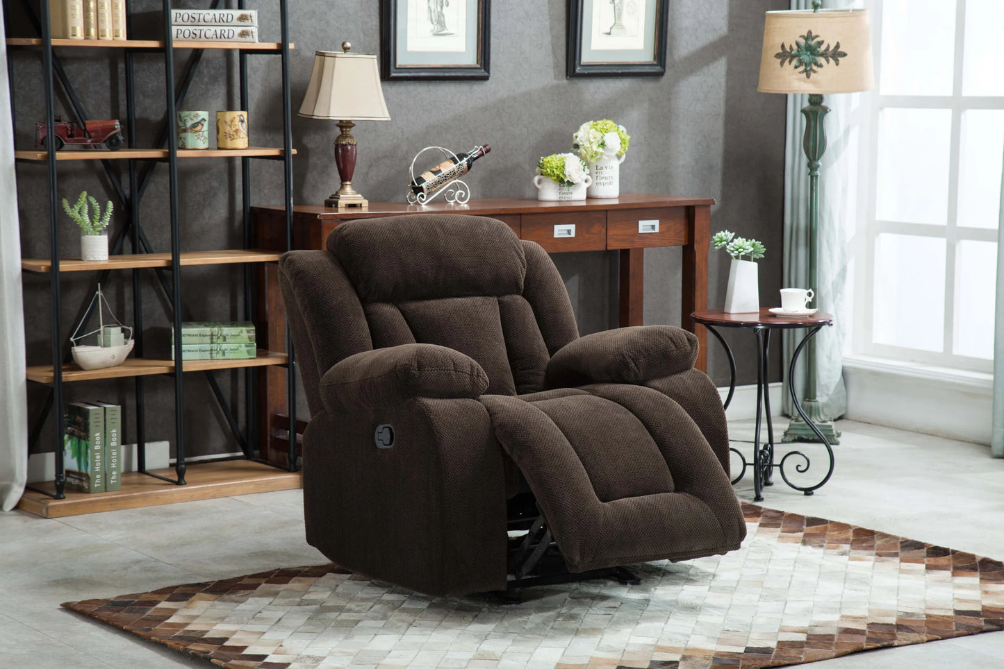 Brand New Manual Fabric Rocking Recliner (3 Colors)