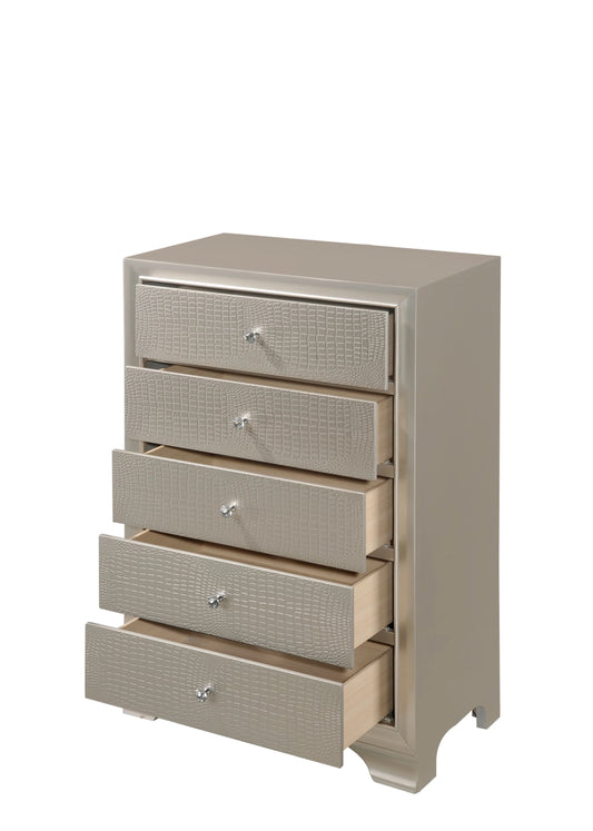 Brand New Champagne 5-Drawer Chest