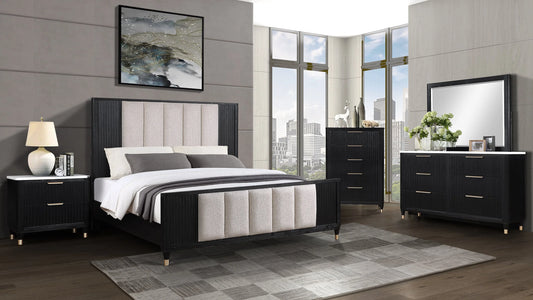 Brand New Black 4pc Bedroom Set (Queen or King)