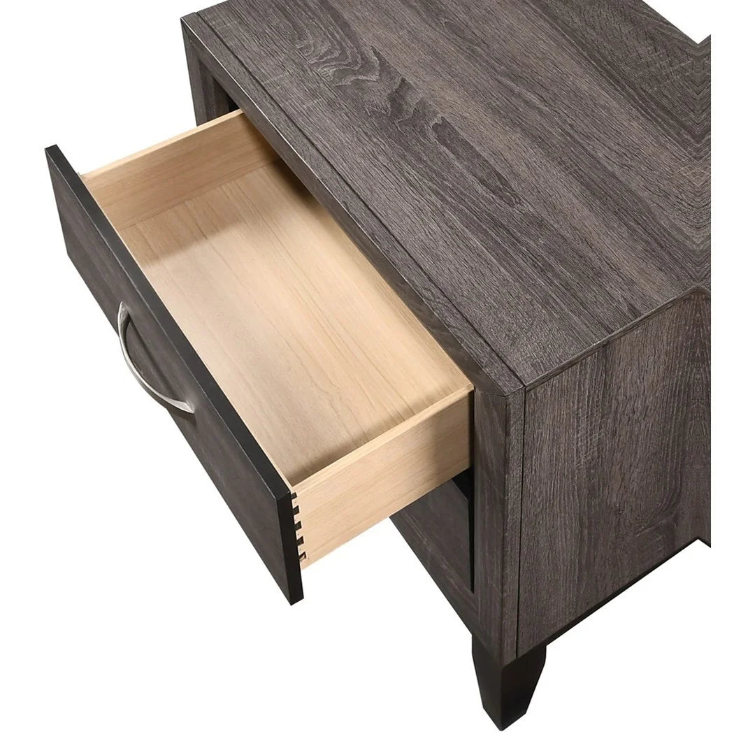Brand New Grey 2 Drawer Nightstand