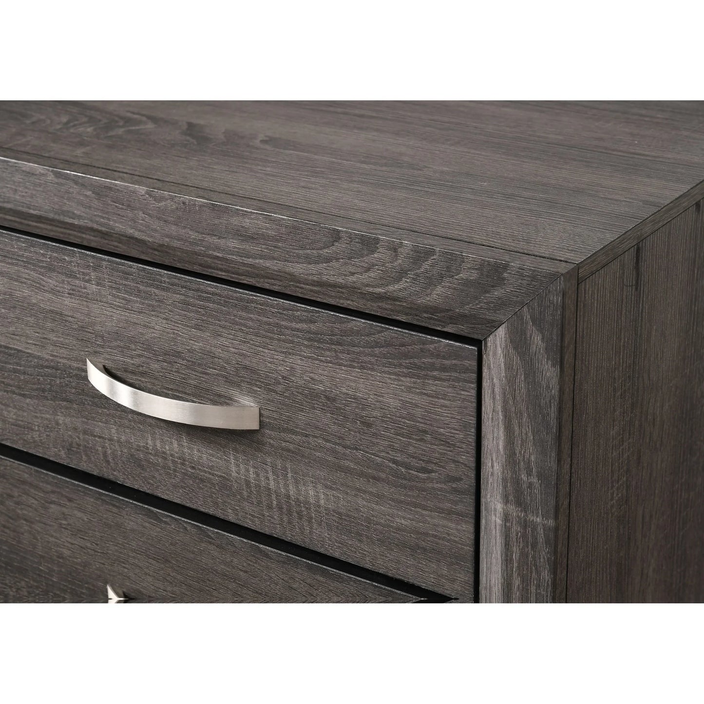 Brand New Grey 2 Drawer Nightstand