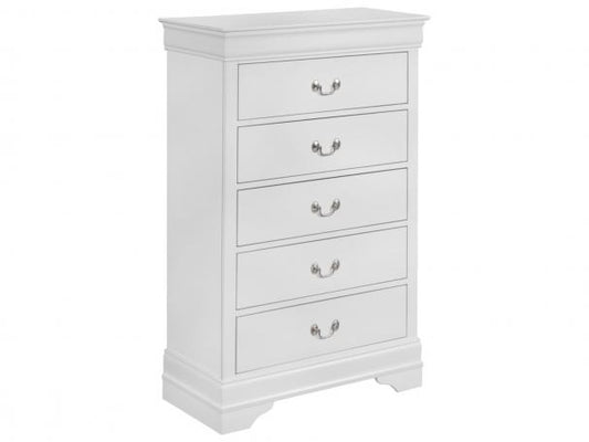 Brand New 5 Drawer White Tall Chest