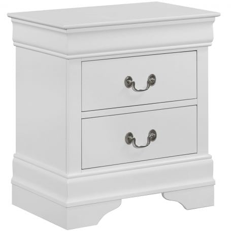 Brand New 2 Drawer White Nightstand