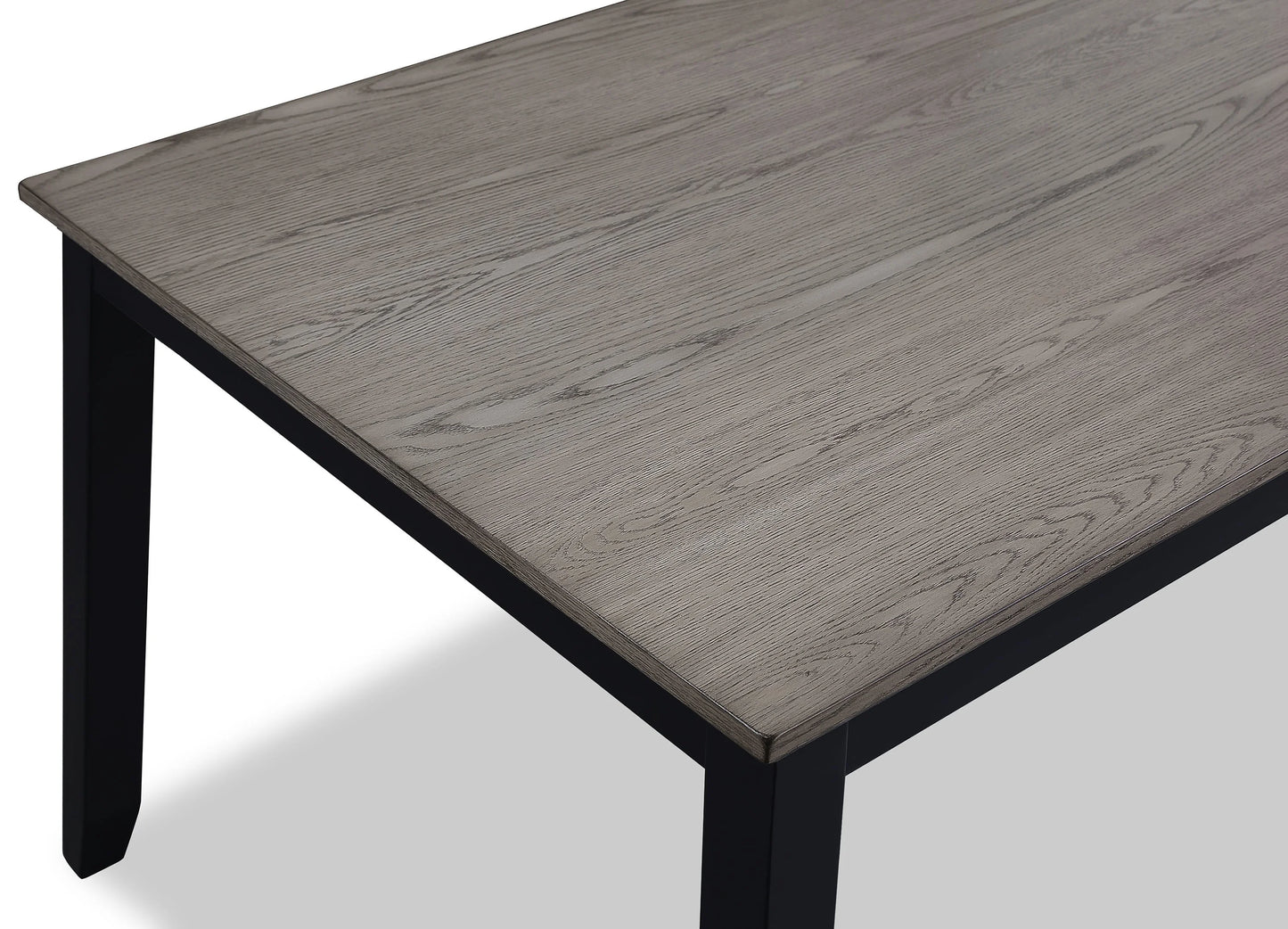 Brand New 7pc Black/Light Grey Dining Set